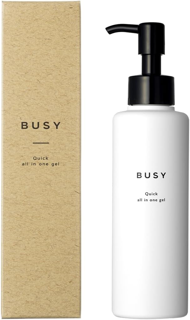 BUSY Busy Quick All-in-One Gel, Skin Care, Basic Cosmetics, Morning and Evening, Time-saving, Airless Container, Pump Type, All-in-One, 5.3 oz (150 g) - NewNest Australia