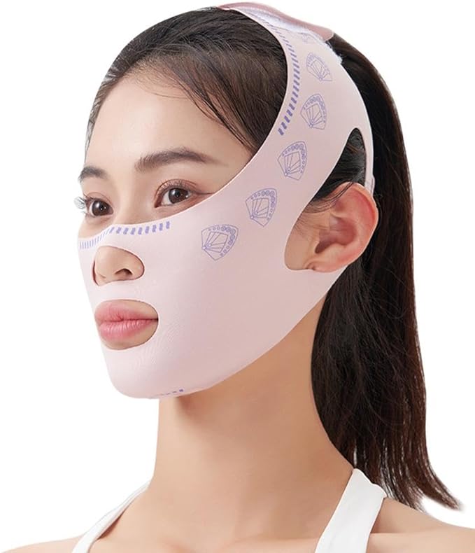 V Line Face Lifting Tape Reusable V Face Bandage Shaper for Women Face Slimming Lift Belt Sleeping Mask Reduces Double Jaw Swelling and Skin Tightening - NewNest Australia