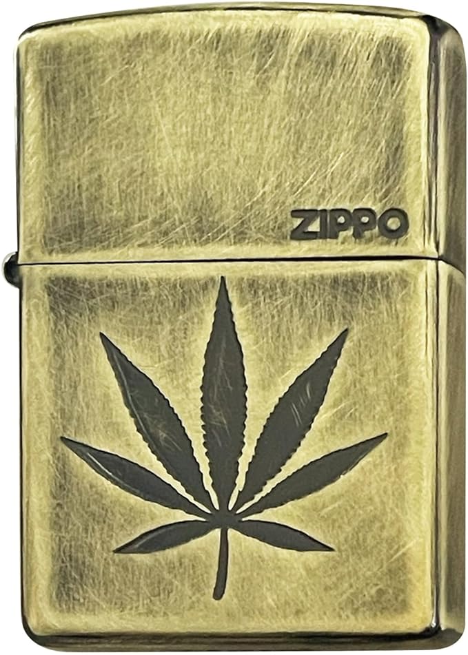 ZIPPO 2BS-REAF Antique Distressed Present Simple (Brass Antique) - NewNest Australia