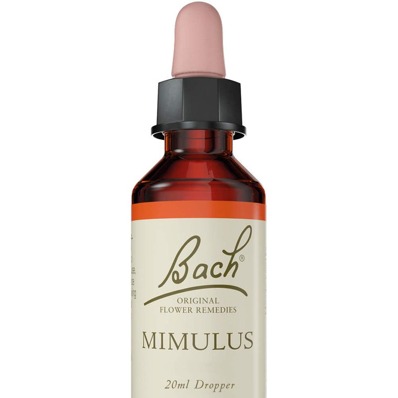 Bach Original Flower Remedies Mimulus, Vegan Friendly, Flower Essence for Emotional Wellness, Easy to Use, 1 Dropper Bottle x 20 ml, Natural Remedy - NewNest Australia