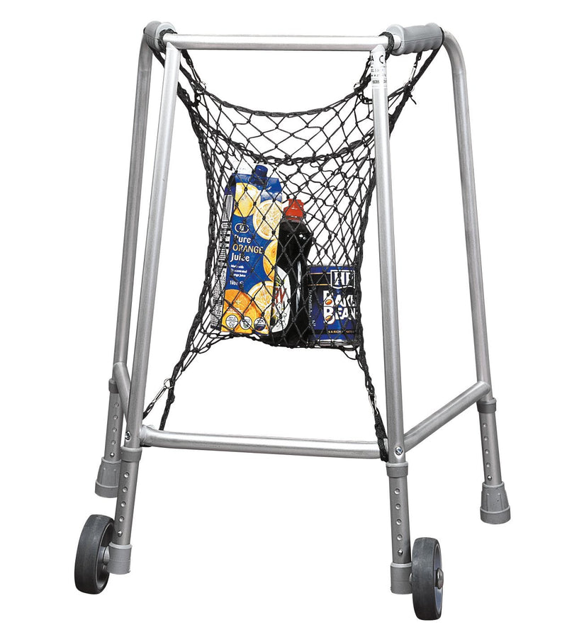Homecraft Net Bag for Walking frames and Rollers, Large Easy Clip On Carrying Bag attachment for Walkers, Mobility Aid for Elderly, Disabled and Handicapped Users L - NewNest Australia