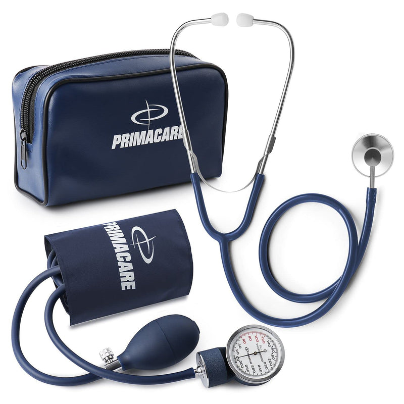 Primacare DS-9194 Classic Series Pediatric Blood Pressure Kit, Long Lasting Latex Inflation System with Stethoscope and Leatherette Case, Navy - NewNest Australia