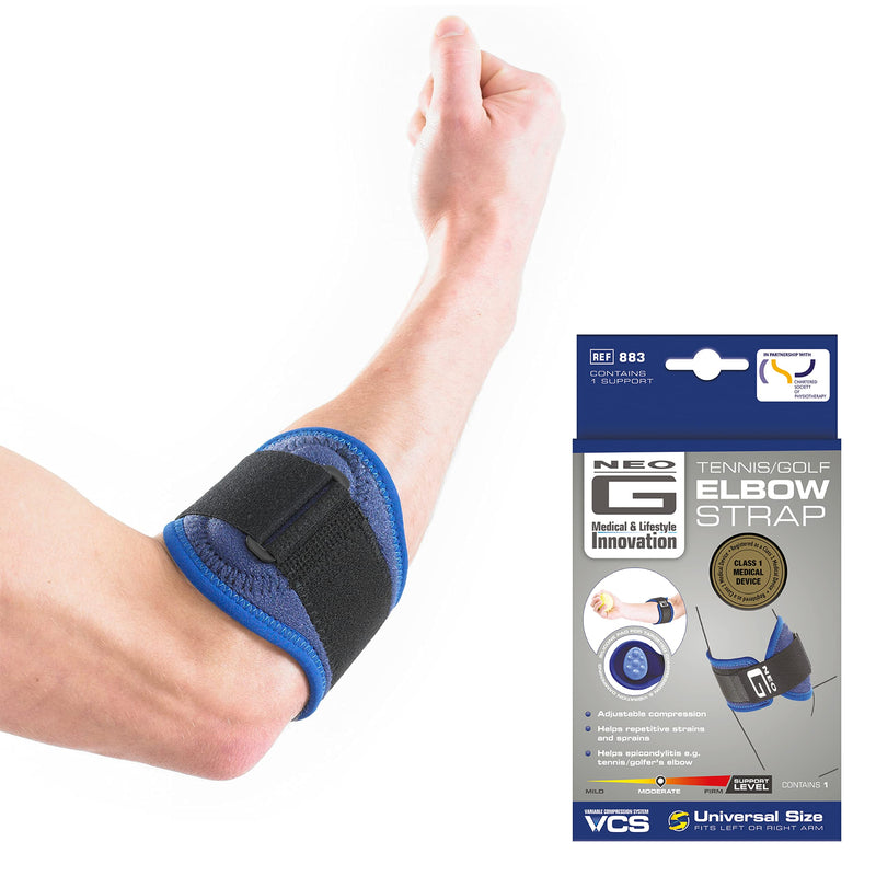 Neo G Tennis Elbow Support Strap - Golfers Elbow Support Strap - Support for Epicondylitis, Tennis/Golfers Elbow, Sprains & Repetitive Strain, Forearm Pain – Class 1 Medical Device - NewNest Australia