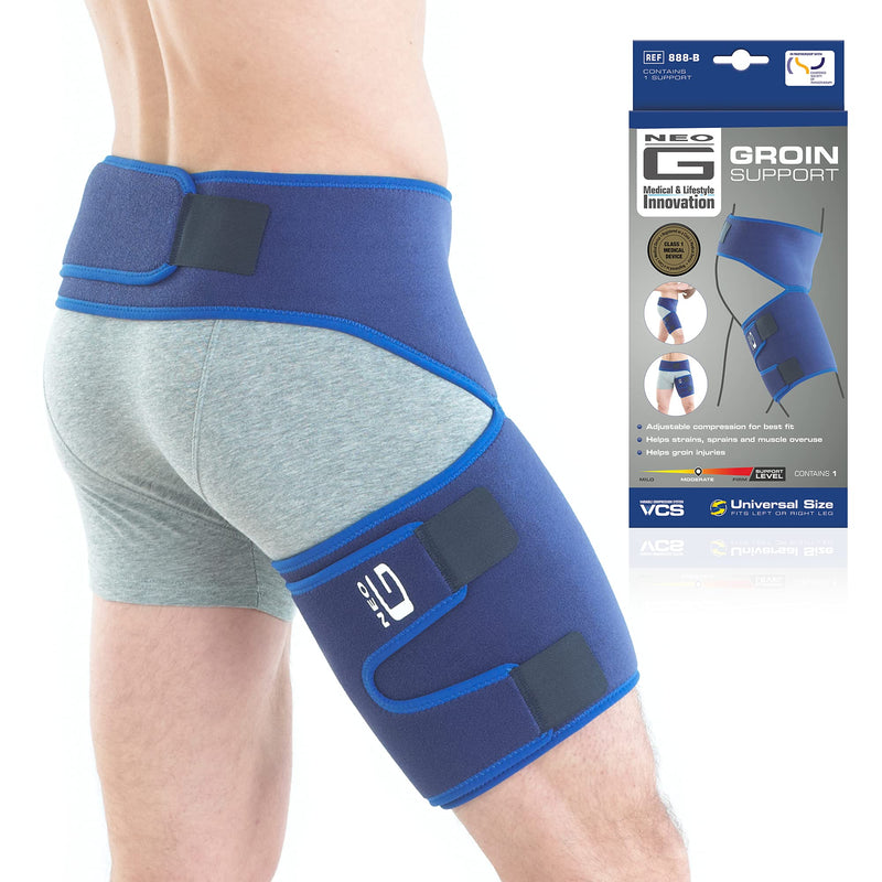 Neo-G Groin Support Men and Women for Thigh, Hamstring, Pulled Groin, Strains, Sprains – Hamstring Support, Thigh Support - Adjustable Compression Wrap - Class 1 Medical Device - NewNest Australia