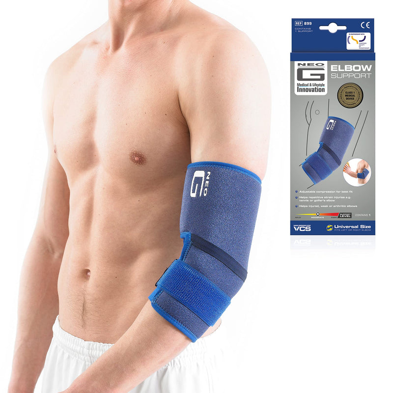 Neo-G Elbow Support - for Epicondylitis, Tennis Golfers Elbow, Sprains, Strain Injuries, Tendonitis, Arthritis, Recovery, Sports - Adjustable Compression - Class 1 Medical Device - NewNest Australia