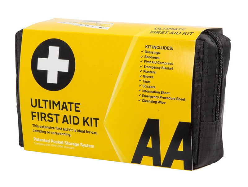 AA Ultimate First Aid Kit - AA0903 - A Family Essential For Car Home Holidays Travel Camping Caravans Office AA Ultimate First Aid Kit Single - NewNest Australia