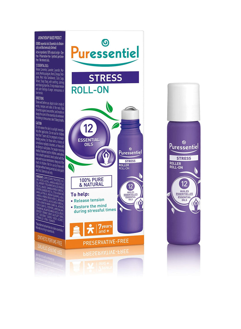 Puressentiel Rest & Relax, Stress Roll-On - 5 ml - Helps promote Healthy Sleep, Stress Relief & Anxiety Relief Routines - Soothing, Relaxing & Naturally Calming Essential Oils - Aromatherapy - NewNest Australia