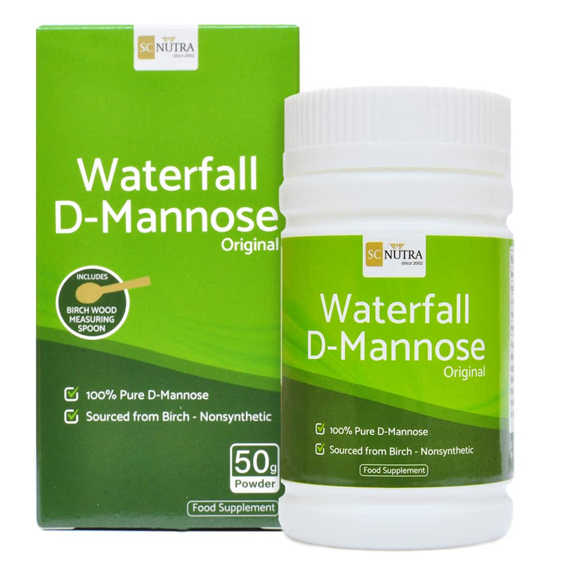 Waterfall D-Mannose Powder - 100% Pure D-Mannose Powder Naturally Sourced from Birch - Not a Blend - Free from Bulking Agent, Fillers & Cranberry - SC Nutra (Sweet Cures) - NewNest Australia