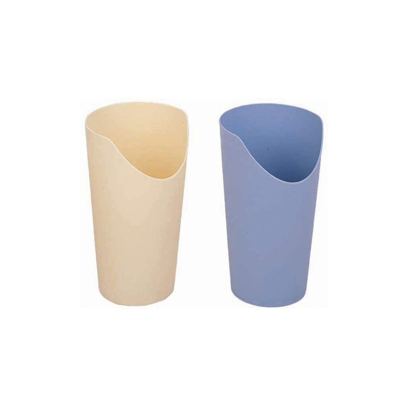 Nose Cut Out Cup for those who struggle to tilt or tip their Head back or with Neck injuries Makes drinking easier as fits around the Nose Cup tips further back, less need to tilt Head or Neck - NewNest Australia