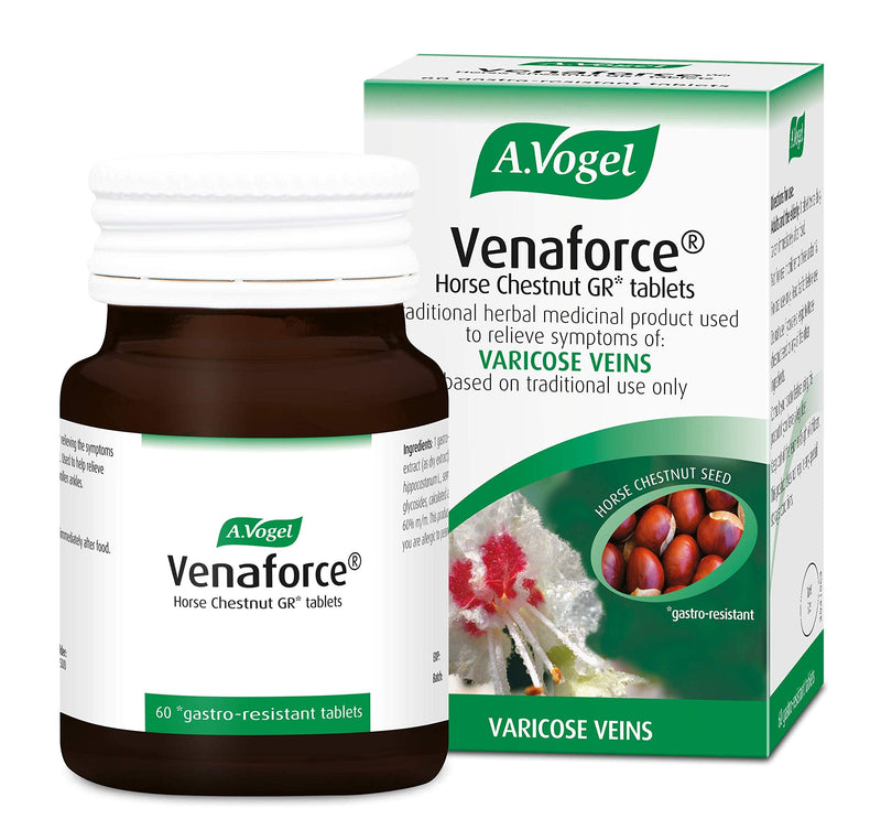 A.Vogel Venaforce Horse Chestnut Tablets | Relieve Symptoms of Varicose Veins, Tired Aching Legs, Leg Cramps & Swollen Ankles | 60 Tablets 60 Count (Pack of 1) - NewNest Australia