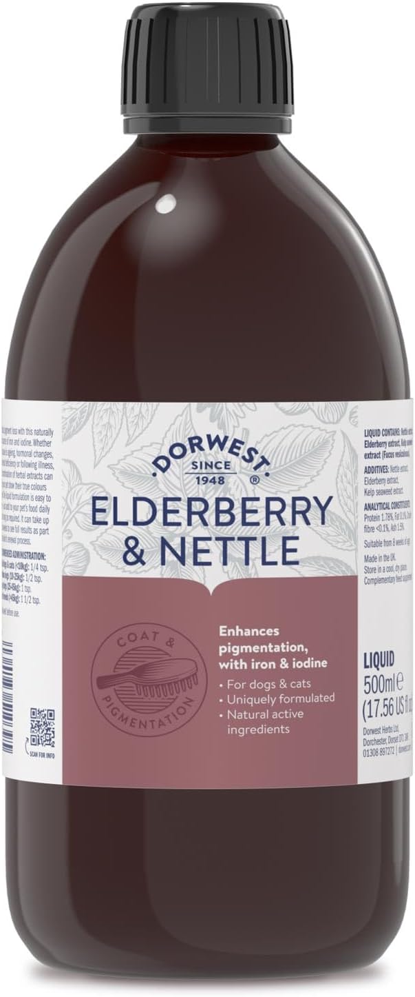 Dorwest Herbs Elderberry and Nettle Extract for Dogs and Cats 500 ml - NewNest Australia