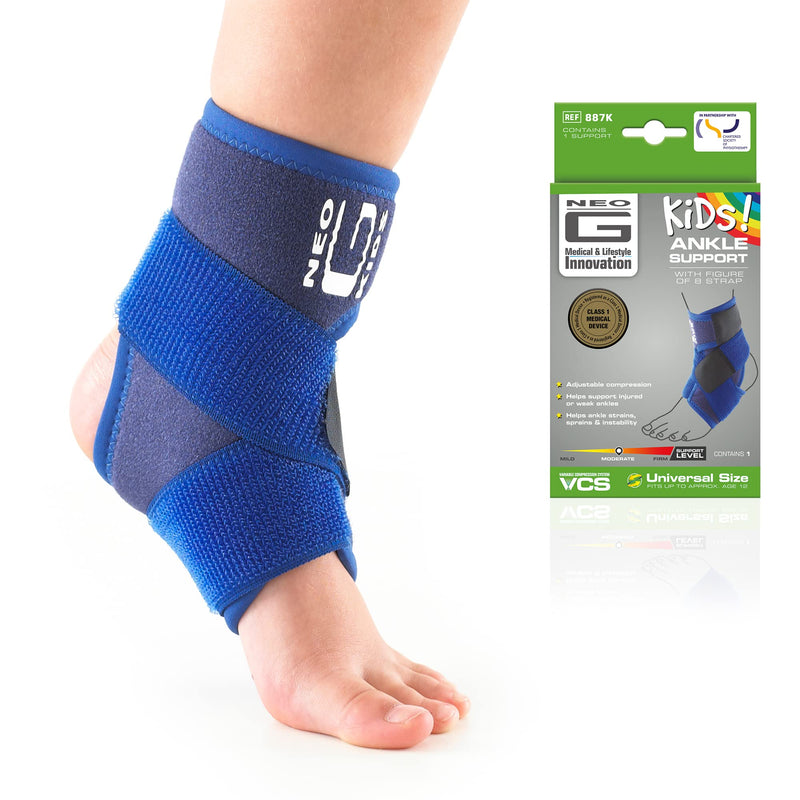 Neo-G Ankle Support for Kids – Child Ankle Brace for Strains, Sprains, Instability, Juvenile Arthritis - Kids Ankle Support for Gymnastics, Sports - Adjustable Compression - Class 1 Medical Device - NewNest Australia