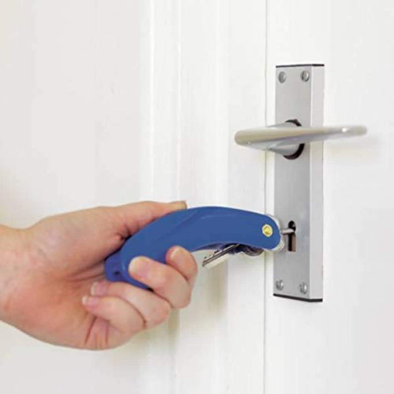Homecraft Key Turner, Blue, Double Key, Daily Living Aid for Holding, Inserting, & Turning Keys, Key Grip Device for Elderly, Handicapped, & Disabled Individuals, Limited Grip & Hand Function Tool - NewNest Australia
