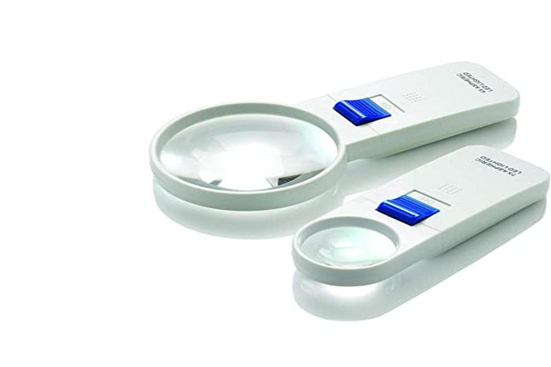 Round LED Magnifier, 7X Magnification with 40mm Lens, Hand-held Magnifier, Easy On/Off Switch, Scratch-Resistant Aspheric Lens, Provides Bright Illumination, Ideal for Close Inspection Tasks - NewNest Australia