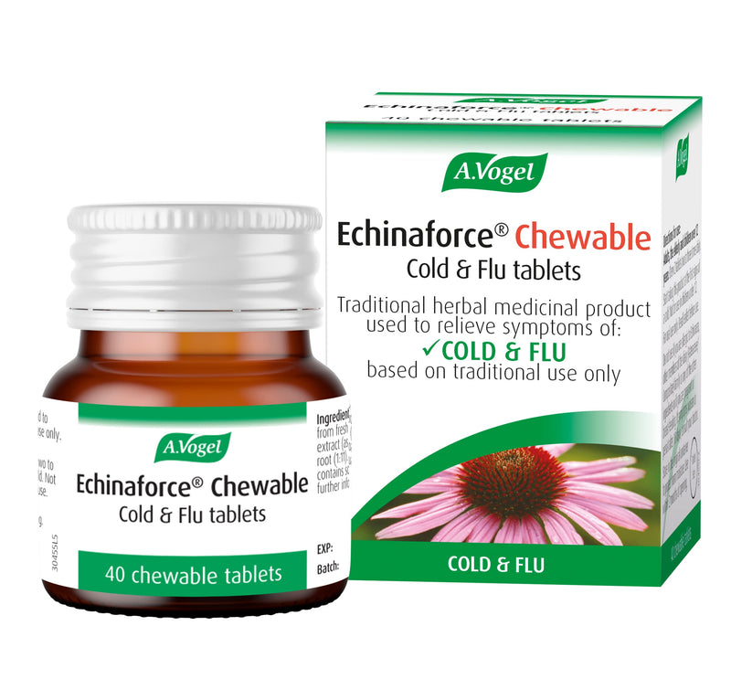 A.Vogel Echinaforce Chewable Cold & Flu Tablets | Relieve Cold & Flu Symptoms | Extracts of Fresh Echinacea | 40 Tablets 40 Count (Pack of 1) - NewNest Australia