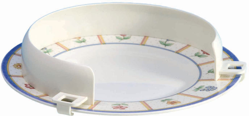 Aidapt None Slip Plate Guard Surround Eating Aid For Plates 203-304mm (8-12 Inches) For Elderly, Disabled and Users with Limited Dexterity 203 - 304 mm (8 - 12 pollici) Single - NewNest Australia