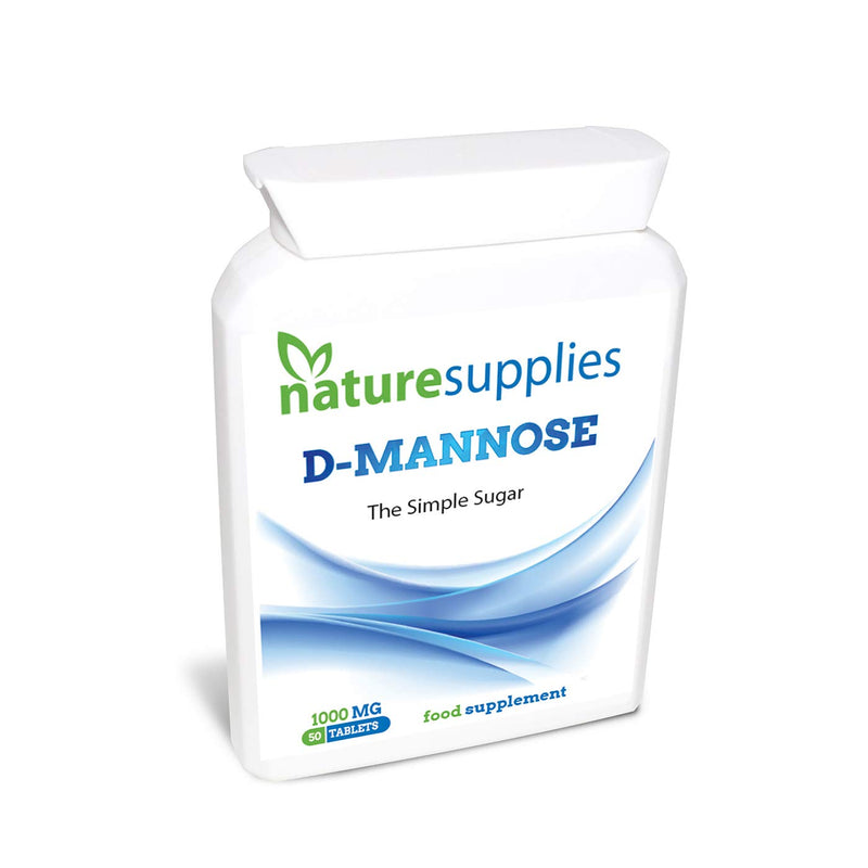 D-mannose Tablets 1000mg - Coated Tablet Easy to Swallow Longer Shelf Life 50 Pack - Suitable for Vegetarians and Vegans, A Premium Mannose Supplement from Naturesupplies - NewNest Australia