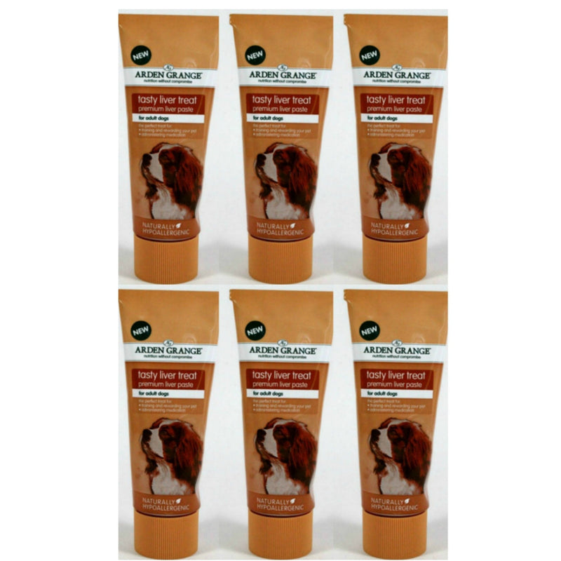 6 x 75g Arden Grange Liver Paste Dog Treat - PawsPlanet Australia