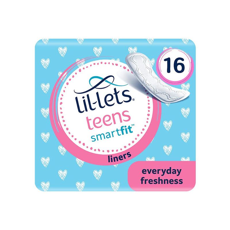 Lil-Lets Teens Liners X 16 | Petite & Slim Pantyliners for Girls & Teenagers | Unscented | Very Light Flow | Breathable Panty Liners | First Periods | Vegan Friendly 16 count (Pack of 1) - NewNest Australia