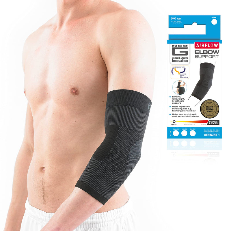 Neo G Elbow Support for Tendonitis, Joint Pain, Tennis, Golf, Sports - Tennis Elbow Brace Arm Support - Multi Zone Elbow Compression Sleeve - Airflow - M MEDIUM: 24 - 27 CM - NewNest Australia
