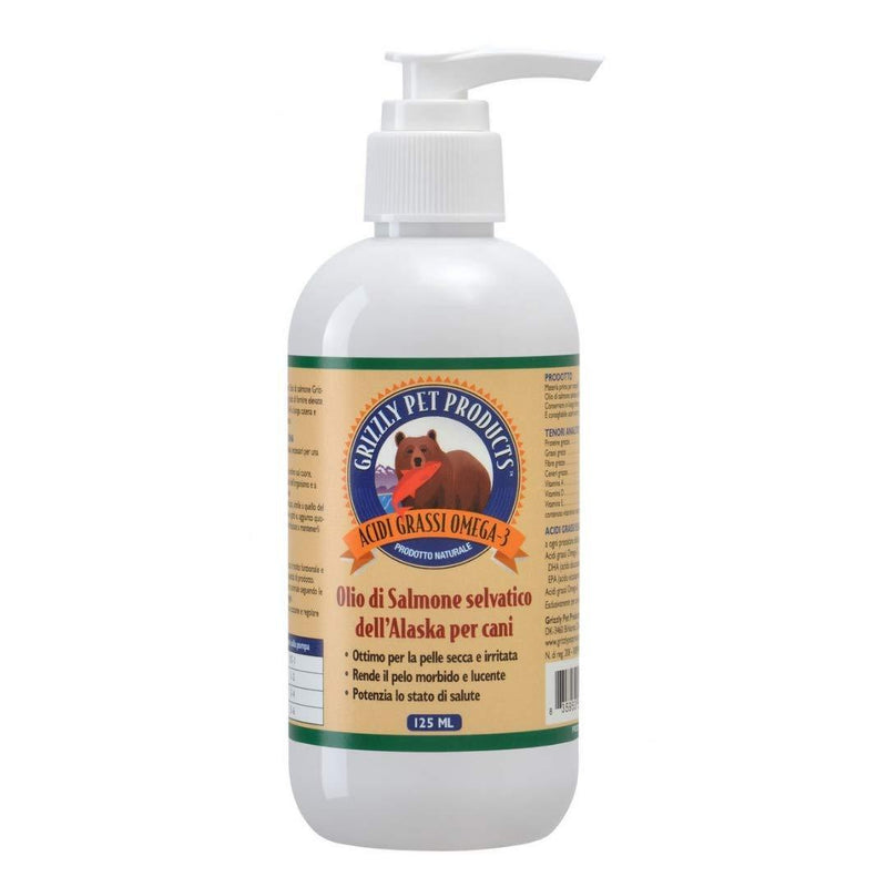 Grizzly Pure Wild Salmon Oil 125ml - PawsPlanet Australia