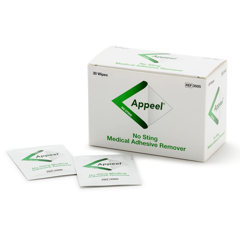 CliniMed Appeel Medical Adhesive Remover Wipes, Alcohol Free No Sting Wipes, Quick Dry, Fast removal of medical adhesives, Perfect for Reducing Peri-Stomal Skin Damage - 30 pcs - NewNest Australia