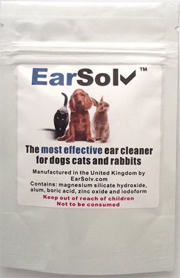 EarSolv™ 50g Cleans Out Ear Wax, Yeast And Mites In Dogs, Cats And Rabbits. ** 100% GUARANTEED ** - PawsPlanet Australia