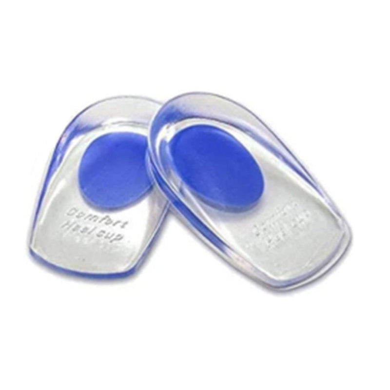 VivoFoot Gel Heel Cups, Shoe Inserts for Plantar Fasciitis, Heel Spur & Achilles Pain Relief, Heel Lift Pads for Men & Women (Large, 1 Pair) Blue Large, 1 Pair - NewNest Australia