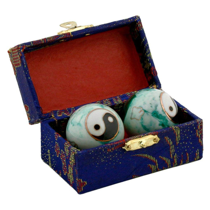 Chinese Health Balls with Chimes and Yin Yang (Balance) Symbol. Health Balls Stimulate Acupressure Points. Balls Come in a Traditional Chinese Presentation Box. - NewNest Australia