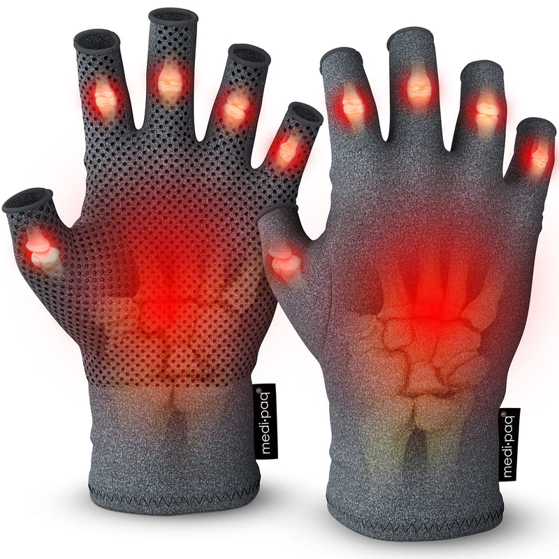 Medipaq Compression Gloves for Arthritis for Women & Men - Small with Grip - 1 Pair of Arthritis Gloves for Women & Men - arthritis Pain relief for Hands - Fingerless Gloves for Women & Men Single - NewNest Australia