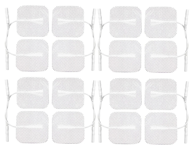 Med-Fit 1® Tens pads 16 pads 4 packs of the highest quality extra long lasting self adhesive Tens pads size 5cm x 5cm 2"x 2" Med-Fit pads use patented Hydro - gel for guaranteed long life - NewNest Australia