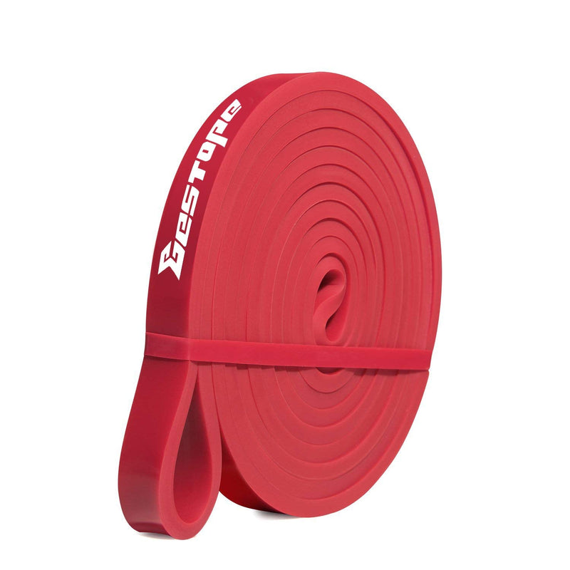 Resistance Band Pull Up Assist Band - Premium Latex Durable Workout Exercise Loop Band, Stretch Training Fitness Band for Men Women, Home Gym Powerlifting Yoga Red - NewNest Australia
