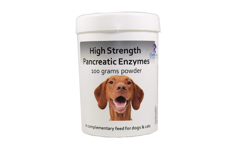 High Strength Pancreatic Digestive Enzyme Powder for Dogs & Cats - Amylase and Lipase Health Supplement for Dog & Cat | 100g Powder 100 g (Pack of 1) - PawsPlanet Australia