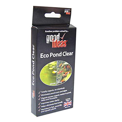 easylife lifestyle solutions Eco Pond Water Cleaner | Organic Formula Clears Dirt Naturally and Harmlessly | Microbes Leave Pond Bright & Healthy | Ideal for Aquatic Pets & Plants | From 2 Sachets - PawsPlanet Australia