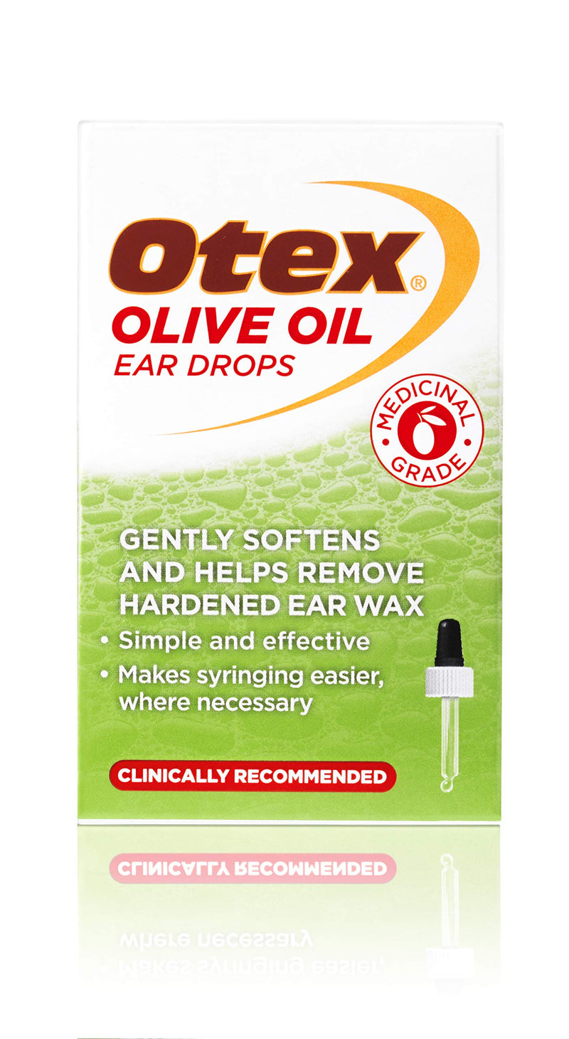 Otex Olive Oil Ear Drops For Natural, Gentle Removal of Excessive, Hardened Ear Wax. Bottle with Dropper Applicator, 10 ml (Pack of 1) Single - NewNest Australia