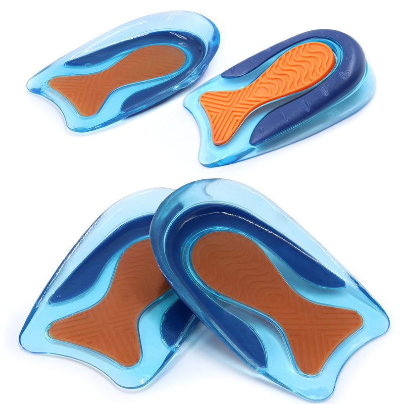 Medipaq Posture Correcting Gel Heel Cushion Pads for Women & Men - 2 Pairs of Large (UK 7-12) Gel Heel Insoles - Heel Support for Plantar Fasciitis - Gel Heel Pads for Plantar Fasciitis L (Pack of 2) - NewNest Australia