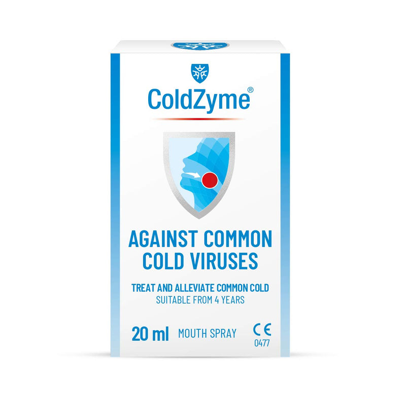 ColdZyme Mouth & Throat Spray (Not Nasal Spray) - Cold Virus Treatment & Symptom Relief - Use at First Signs of a Cold - Menthol Flavour 20ml 20 ml (Pack of 1) - NewNest Australia