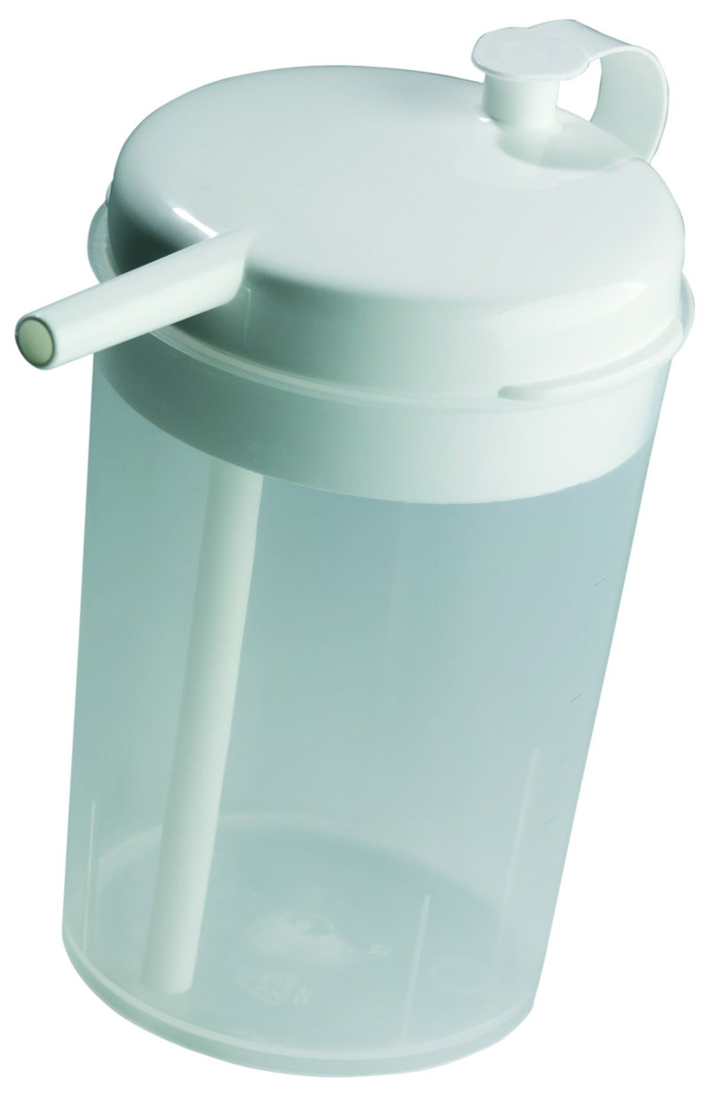 The Novo Drinking Cup with Re-usable Straw Ideal for those Confined to Bed who cannot sit up easily or without help Aids Independent Drinking Spill Proof if Tipped Over Hot and Cold Drinks - NewNest Australia
