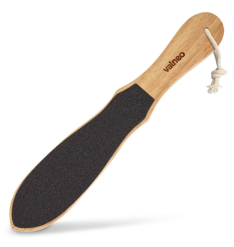 Valneo Hard Skin Remover Foot File for Men & Women - Foot Scraper with Natural Rubber & Wood Handle - Dead Skin & Callus Remover for Soft and Delicate Feet Rubber Wood - NewNest Australia