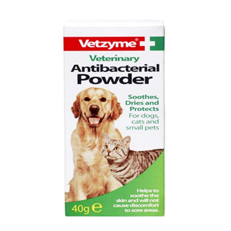 BOB MARTIN Vetzyme Antibacterial Powder 40g pack of 1 - PawsPlanet Australia