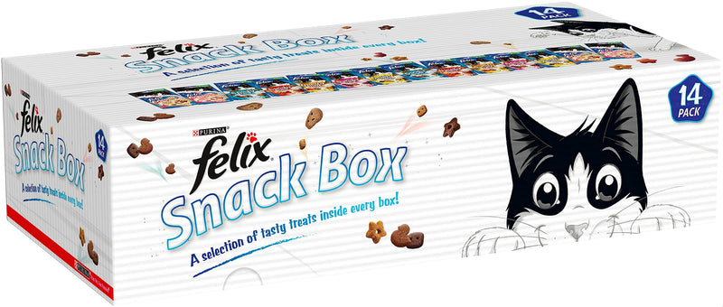 Felix Cat Treats Mixed Snack Box, 765 g, Pack of 14 - PawsPlanet Australia