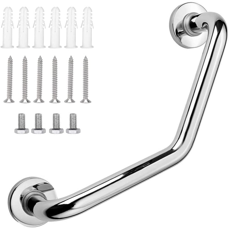 Soriace® Stainless Steel Grab Bar, Anti-Slip Grab Rail Handle/Wall Mounting Towel Rail Bar/Bathroom Support Handle Suit for Elder & Children & Personal Use Silver - NewNest Australia
