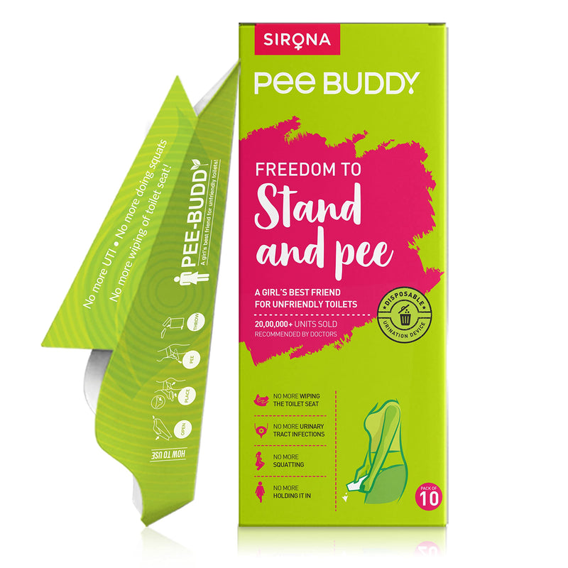 PeeBuddy 10 Funnels Portable Female Urination Device | Disposable Female Urinal Funnel | Travel, Camping, Hiking and Outdoor Activities | Discreet and Compact Stand and Pee Funnel for Women, Girls - NewNest Australia
