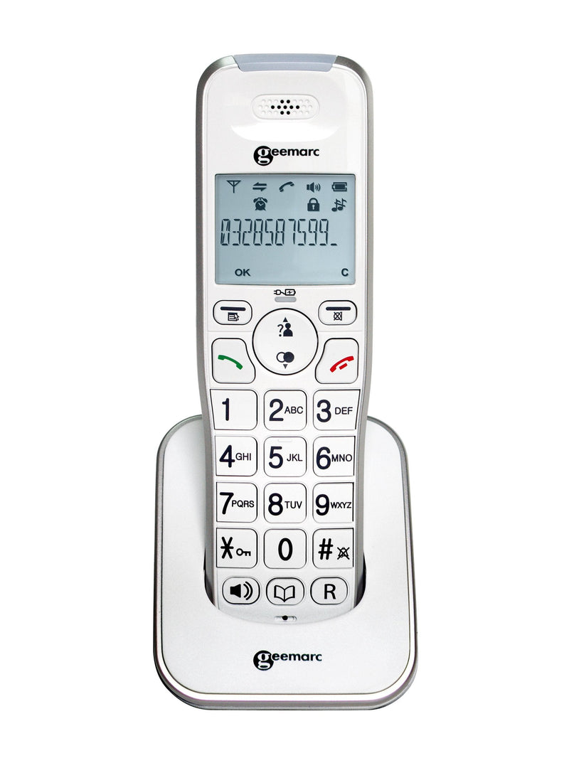 Geemarc Amplidect 295 HS - Additional Handset for Geemarc Amplidect 295 Range with Extra Large Buttons - Main Base Unit Required - Low to Medium Hearing Loss - Hearing Aid Compatible - UK Version - NewNest Australia