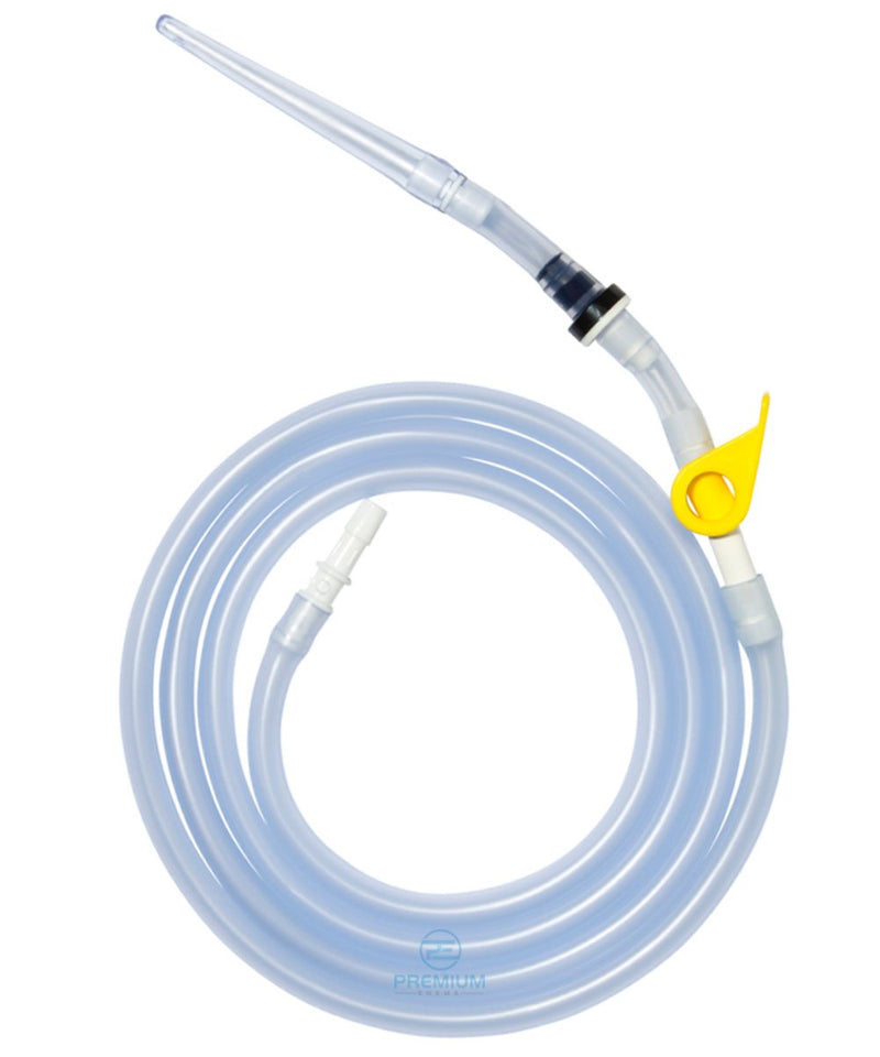 Premium Enema™ Replacement Silicone Enema Hose with Precision Stopcock Tap, One-Way Valve & Flexible Tip - BPA Free and Phthalates Free - Designed for Premium Enema Branded Products - 2.0M Long - NewNest Australia