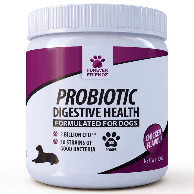 Canine Dietary Supplement, Probiotics for Dog’s Digestive Health, 100g Powder • Furever Friendz - PawsPlanet Australia