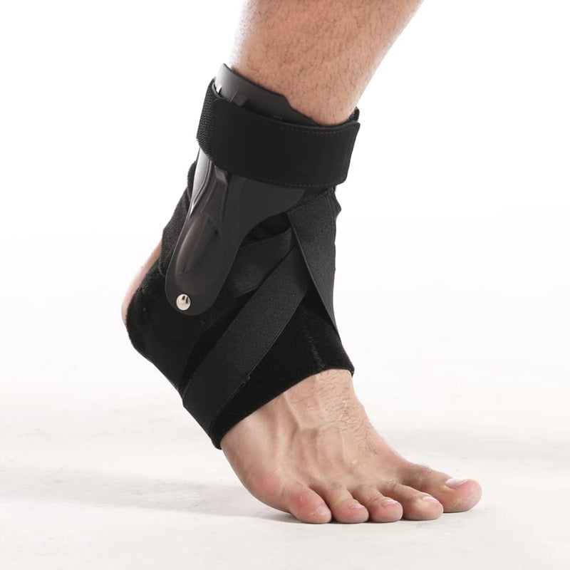 ABIRAM Ankle Brace Ankle Stabilizer Brace with ThreeWay Support, Sprain Support for Men and Women, for Basketball, Soccer, Hockey, Volleyball, Football & Baseball Black L - NewNest Australia