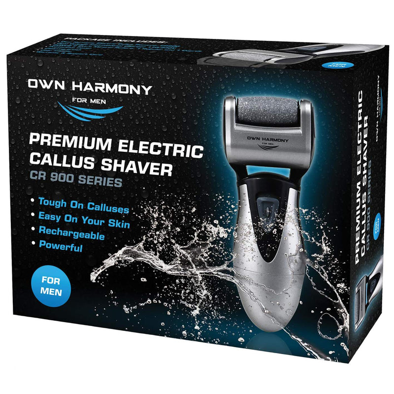 Electric Hard Skin Remover for Men by Own Harmony: USA's Best Rated Callus Remover- Rechargeable Pedicure Tools w 3 Coarse Rollers, Velvet-Smooth Foot Care- Professional Spa Pedi Feet File (USB Cord) - NewNest Australia