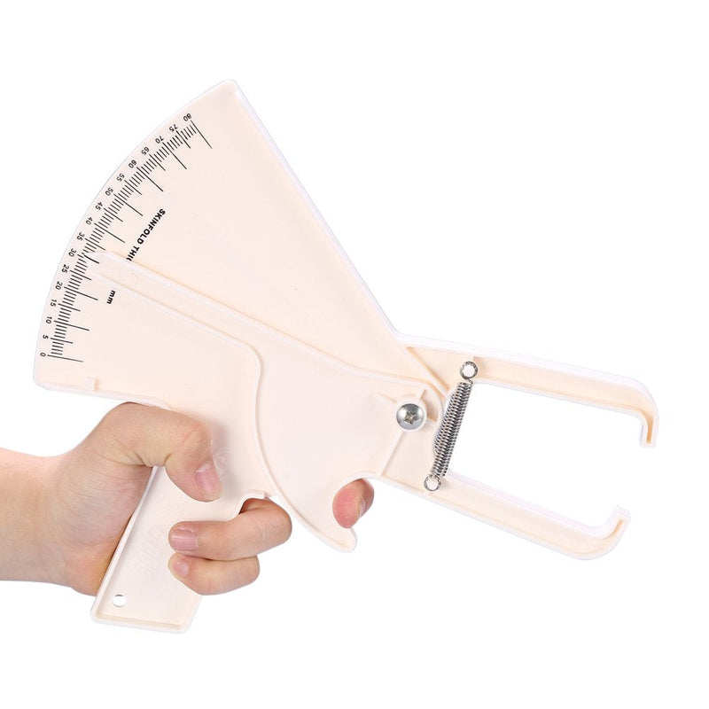 Body Fat Calipers, Personal Skinfold Caliper 2 Colors 0-80MM Fat Measuring Test Slim Guide Skinfold Caliper Weight Loss Measure Tester(White) - NewNest Australia