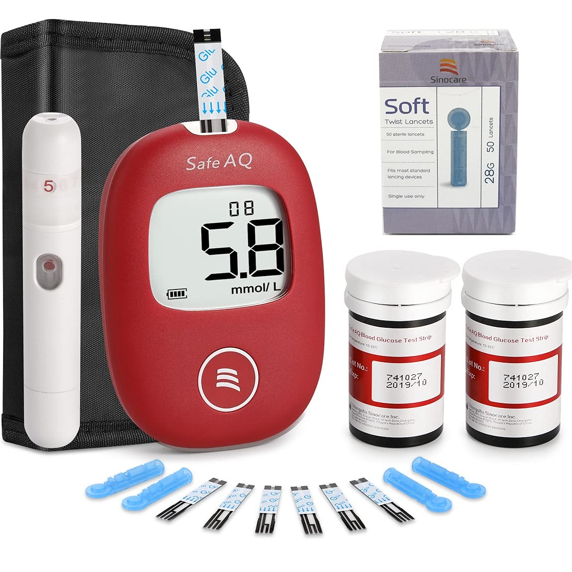 Diabetes Test Kit – Blood Sugar Tester– Blood Glucose Monitoring ...